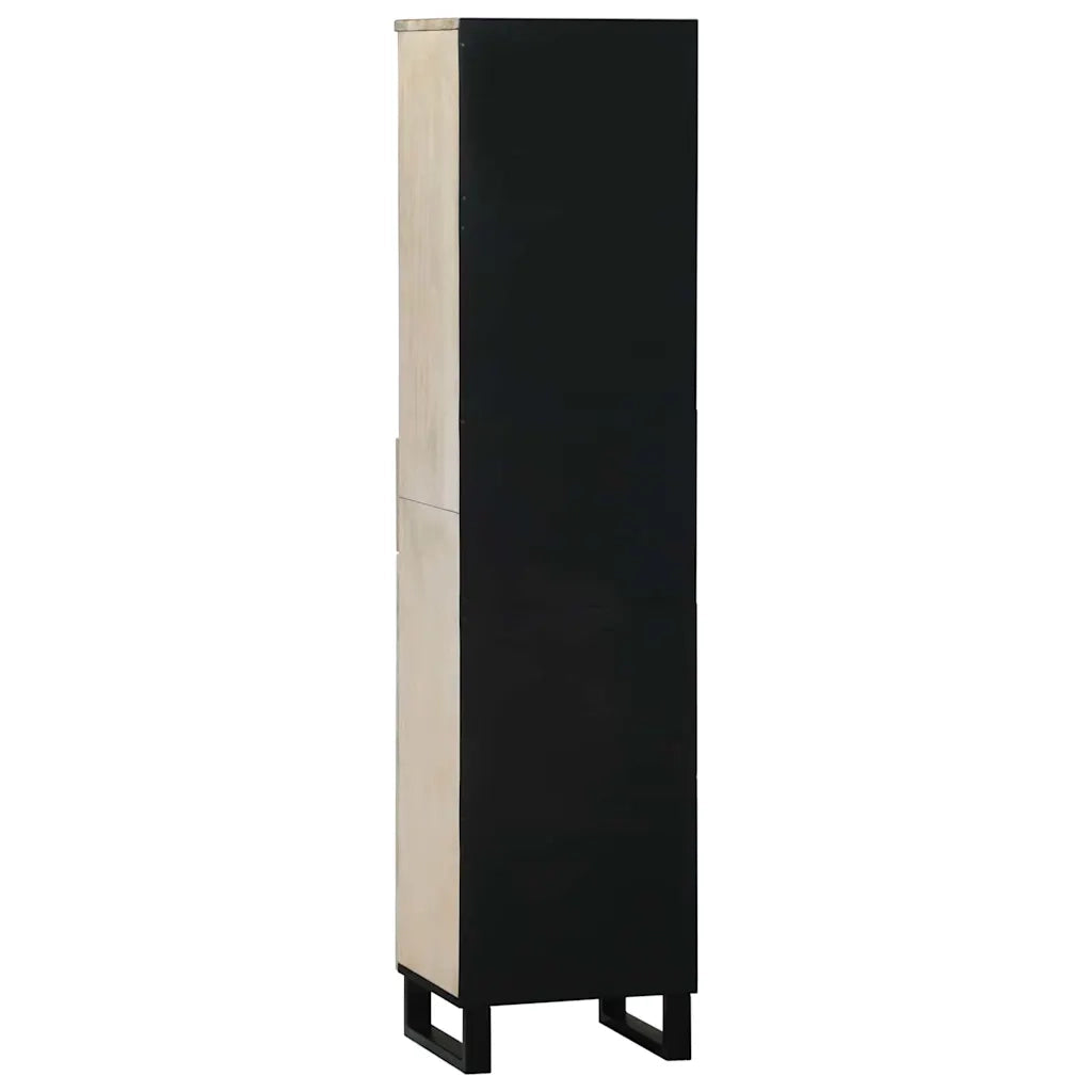 Armadio per Lavabo da Bagno-Armadietto da bagno-Mobiletto da bagno con porta Bianco 38 x 33 x 160 cm