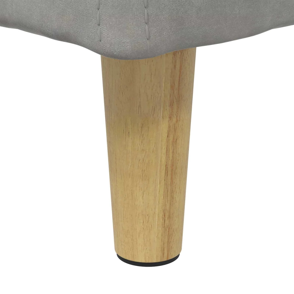 Pouf contenitore Grigio chiaro 60 x 60 x 45 cm Velluto 876825