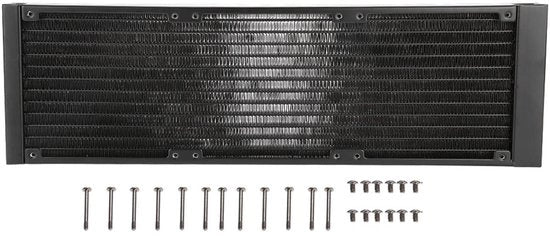 Aluminium Radiatore Acquario - Raffreddamento Rapido - 360mm - Raffreddamento PC - Raffreddamento Efficiente - Ideale per PC Gaming - Compacto per...