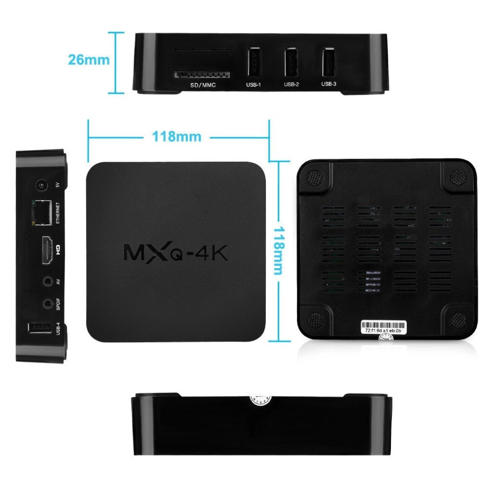 Trade Shop - Mxq Android Tv Box Wifi Iptv Smart Tv Plasma Led Usb Sd Card Internet Smart Tv -