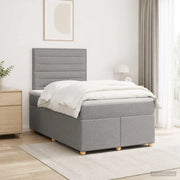 Letto box spring con materasso Grigio Chiaro 120 x 200 cm 3455315