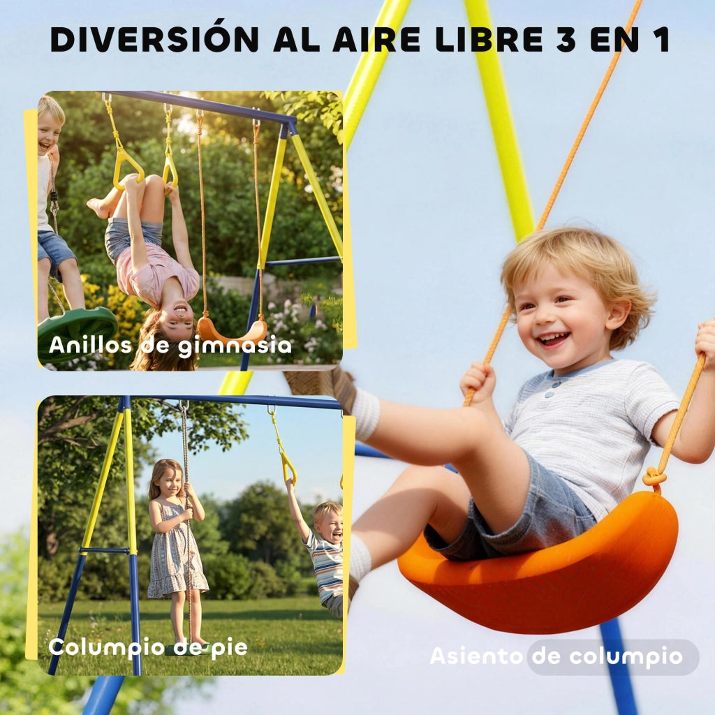 Altalena per bambini 3 in 1 ¨C zephmum ¨C Multicolore