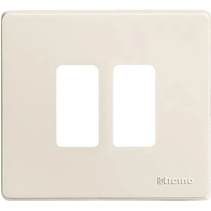 Bticino Magic placca 2 posti per scatola tonda