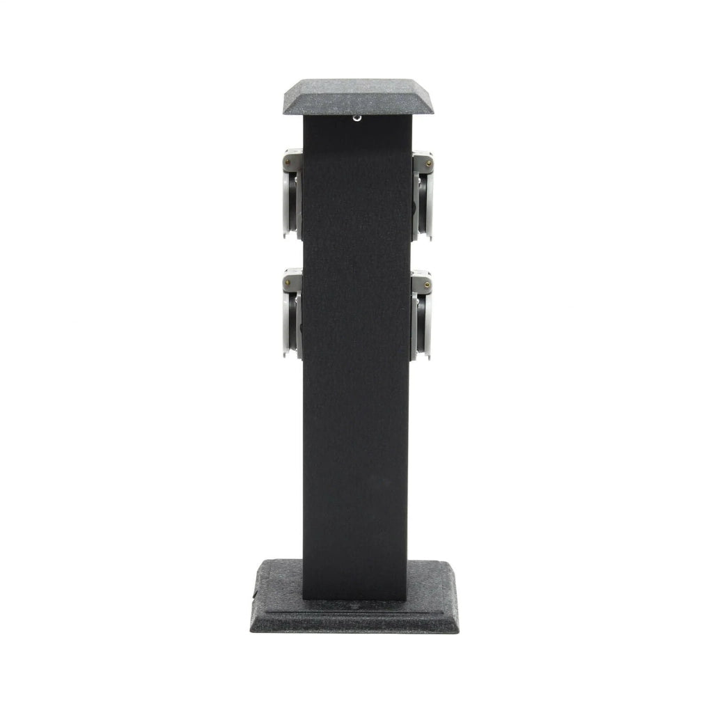Colonnina elettrica con 4 prese elettriche da esterno metallo IP44 giardino 16_0002283