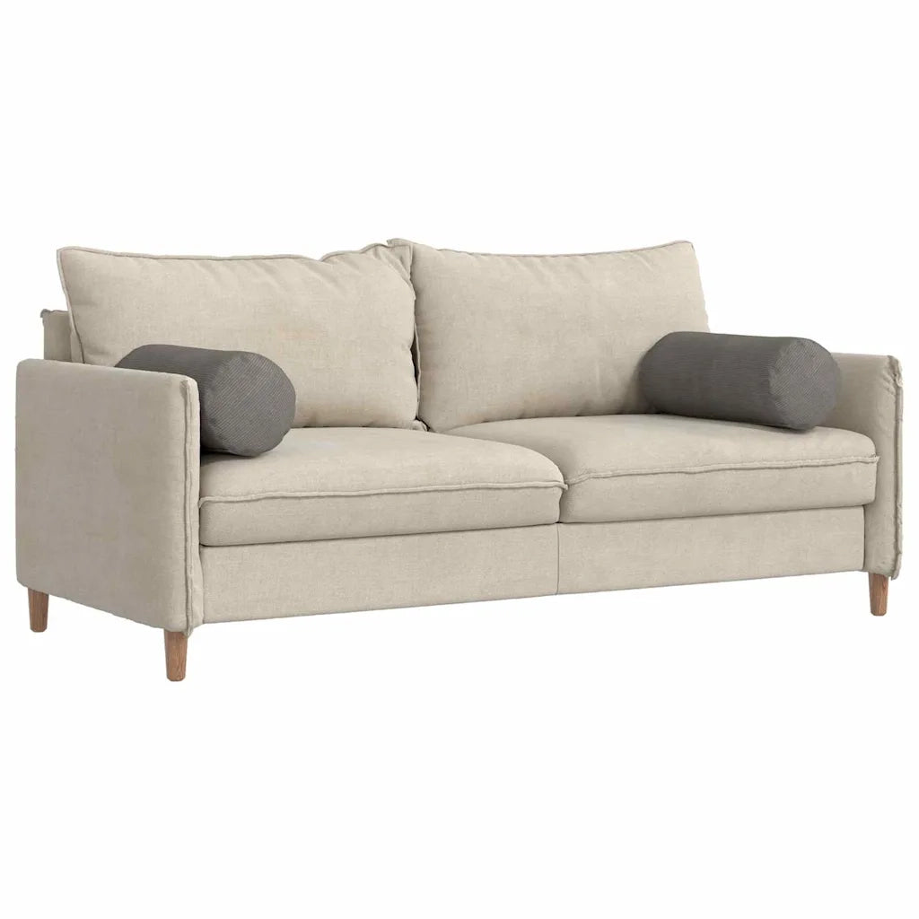 Cuscini a rullo 2 pz | Cuscini per sedie Grigio chiaro ? 25 x 70 cm