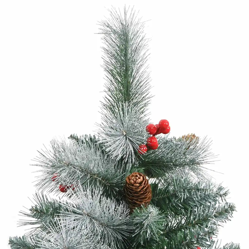 Albero di Natale artificiale Verde e bianco 210 cm 3395191