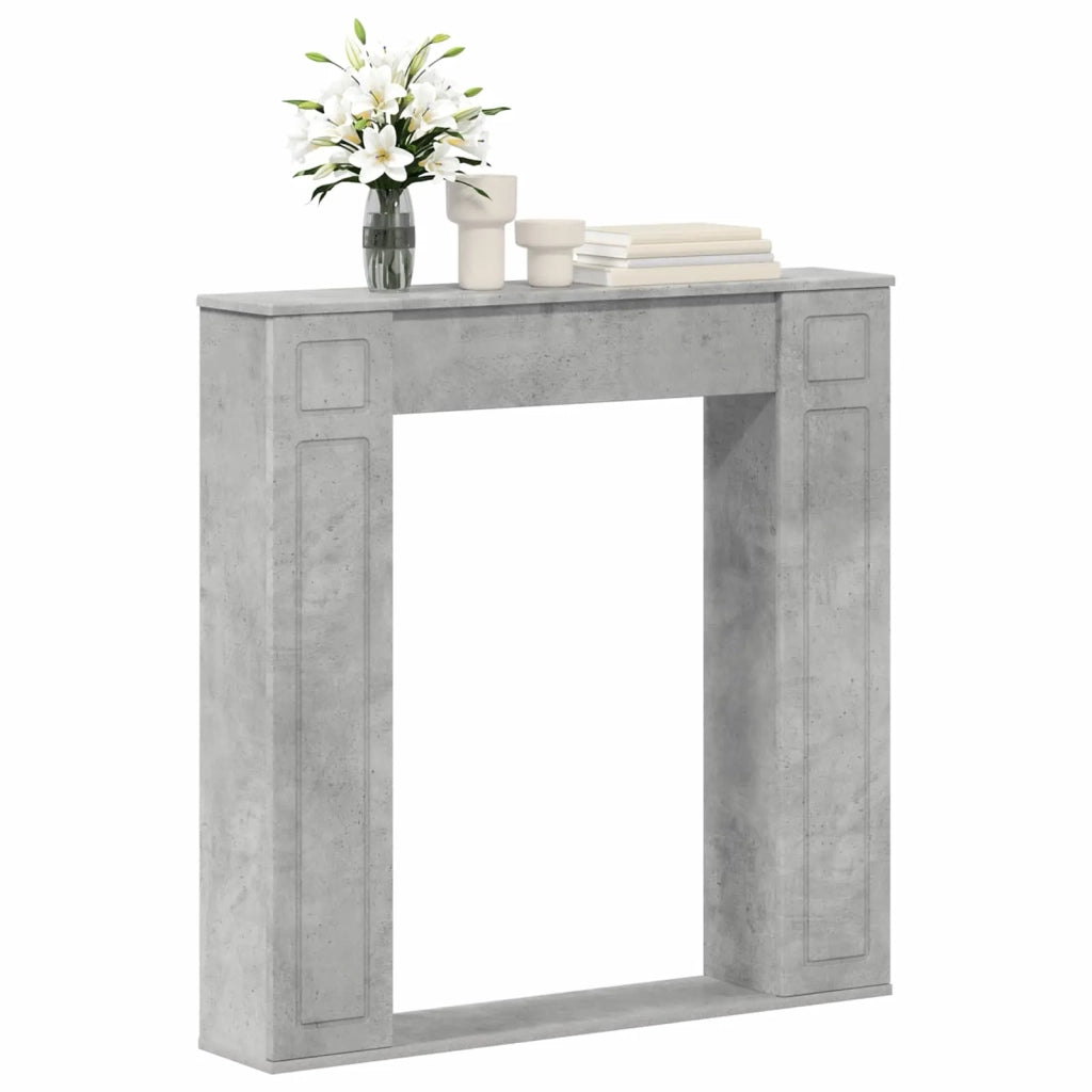 Cornice per camino Grigio Cemento 100 x 20 x 100 cm 8006618