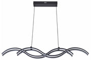 Lampada sospensione Aruba doppia serpentina nera LED 40W Reality