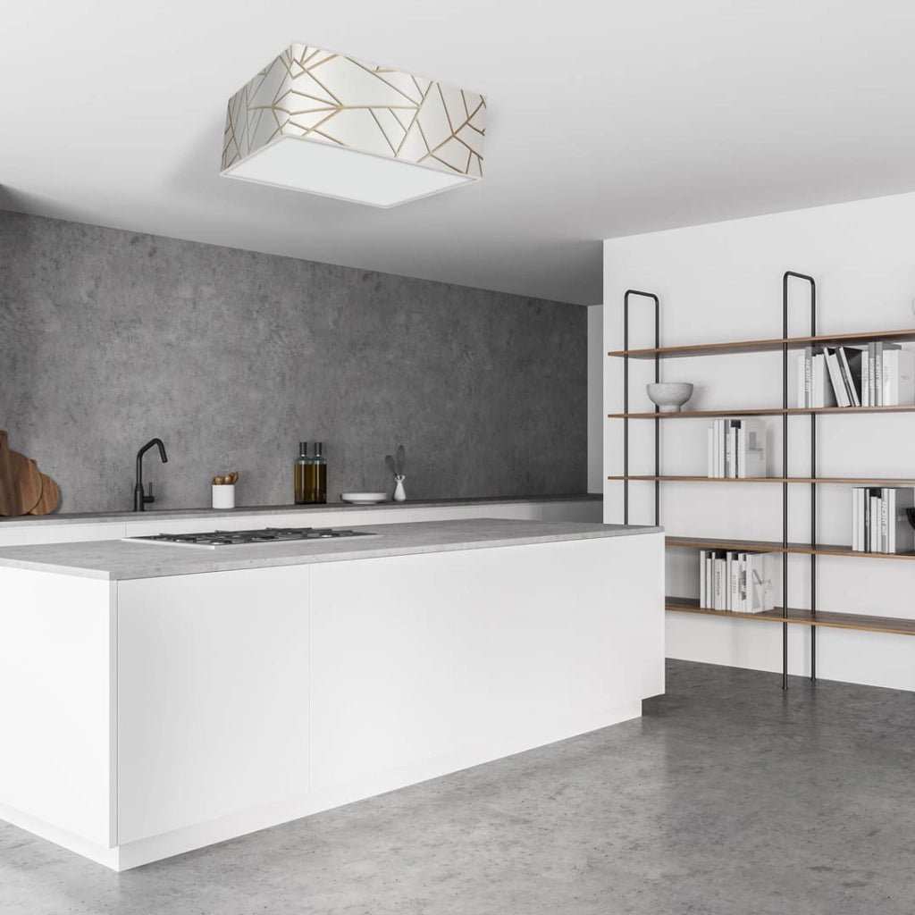 Plafoniera soffitto Milagro Ziggy bianca 50cm 3xE27