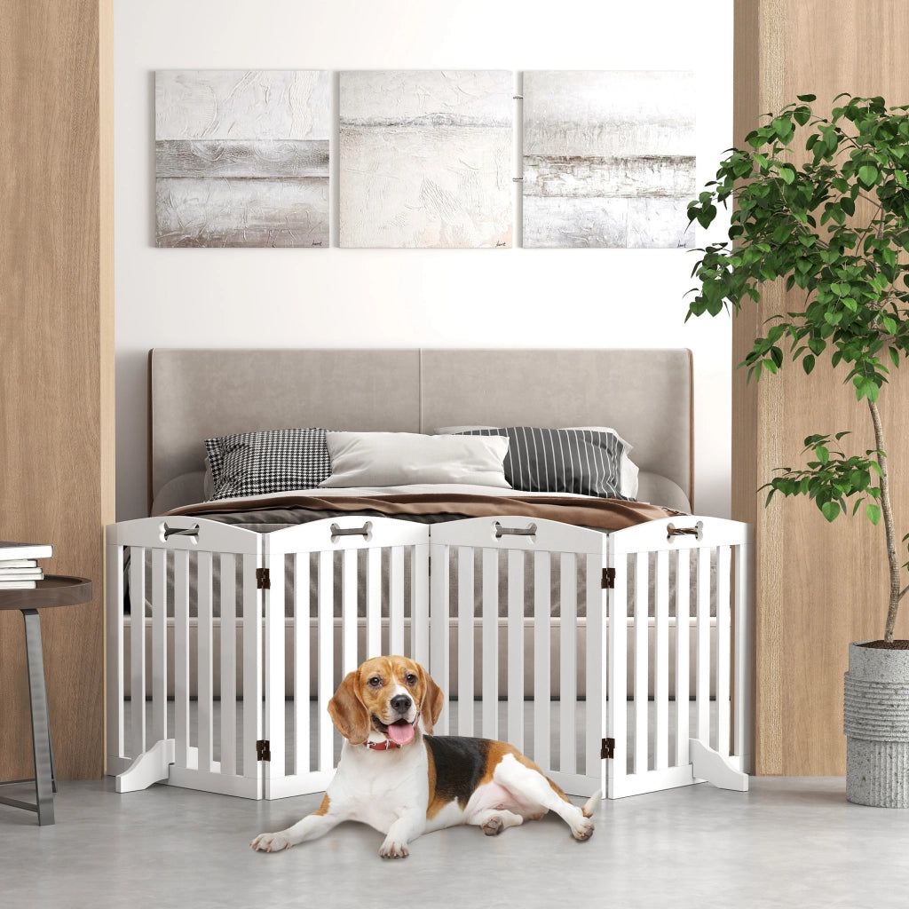 Barriera per cani ¨C Minimal ¨C Bianco 207,5x30x61 cm