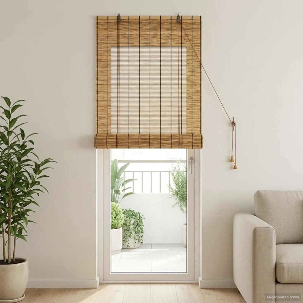 Tenda a rullo Marrone 60 x 220 cm Giunco 42034658