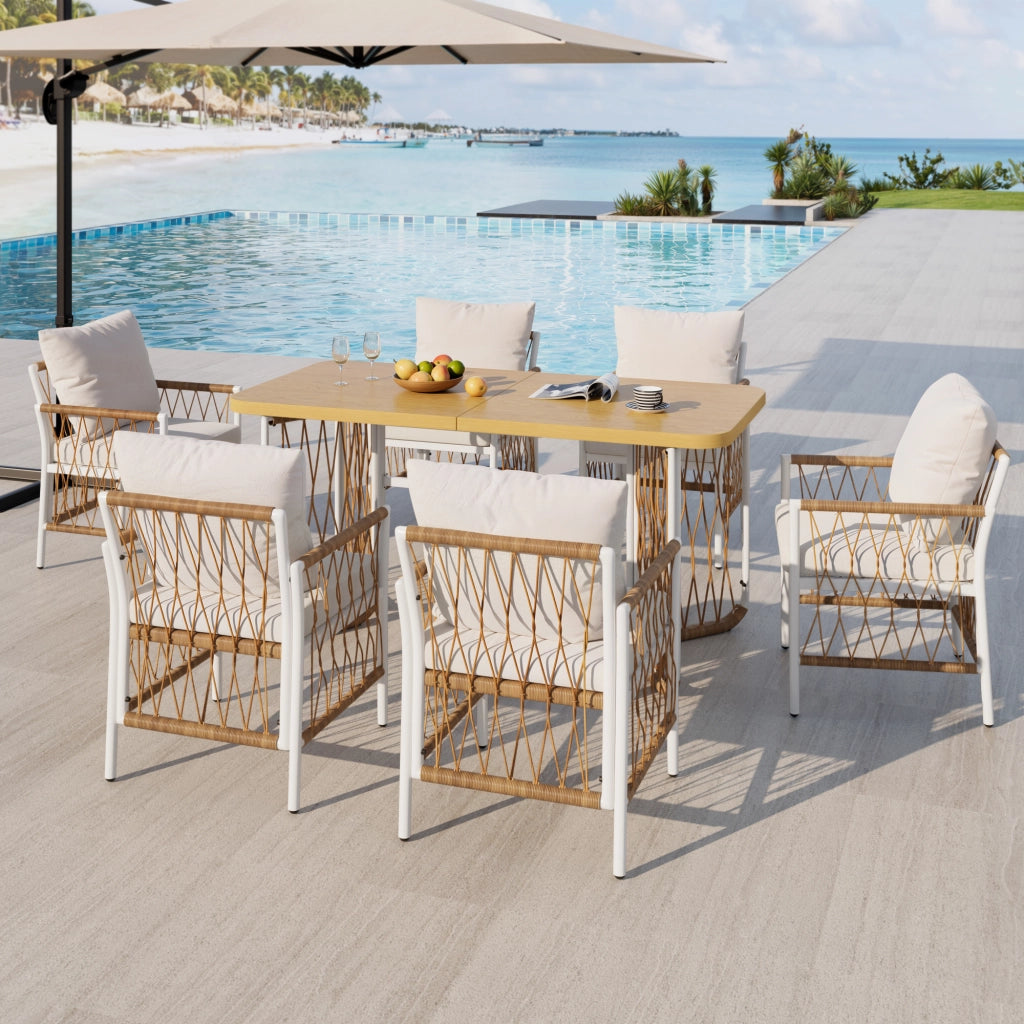 Set da Giardino con Cuscini ¨C MINIMAL ¨C Polyrattan, Braccioli, Antracite
