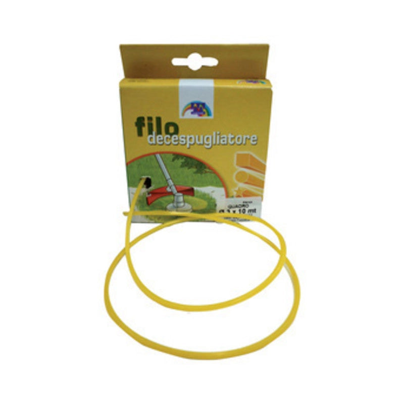 FILO NYLON QUADRO P/DECESPUGLIATORE 3,0MMX10M