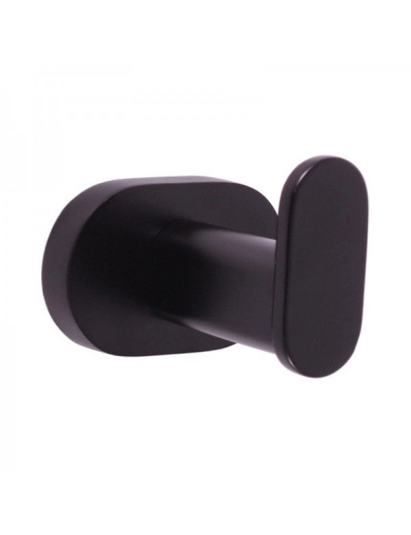 YUKON Appendiabiti Singolo in Ottone Nero Opaco 5,6 cm