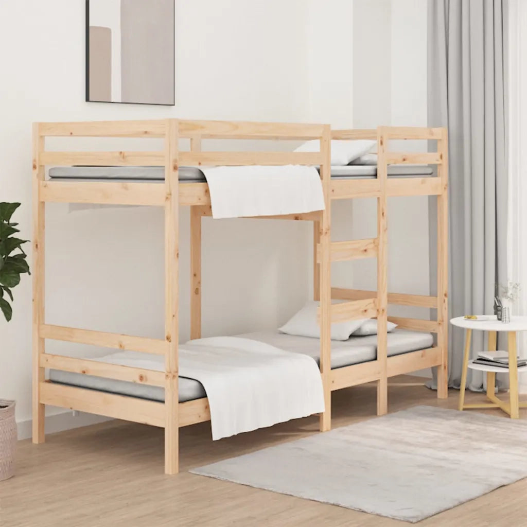 Letto a Castello senza Materasso 90x200cm Massello Pino