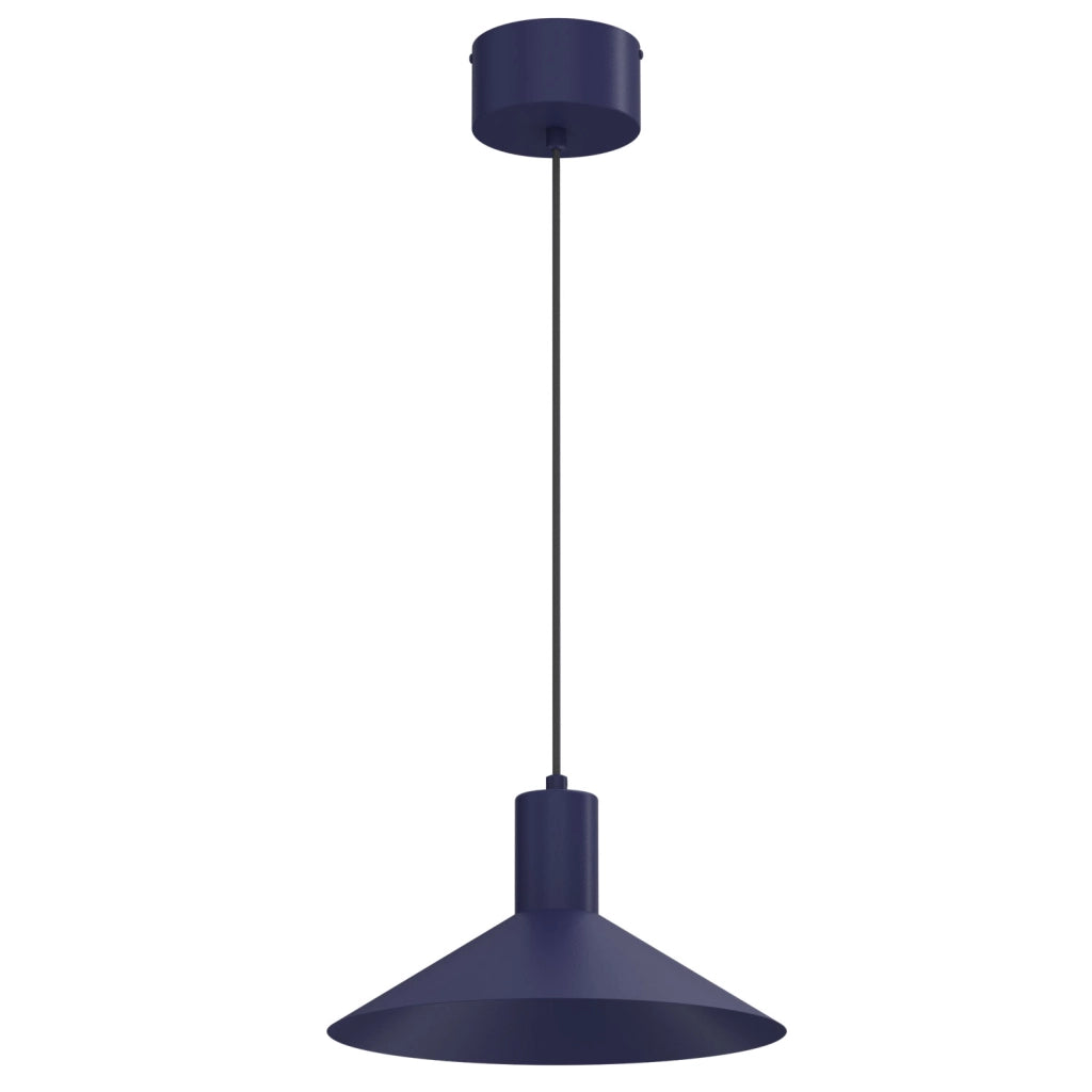 Lampada a sospensione Nox 1xGU10 blu acciaio 30 cm