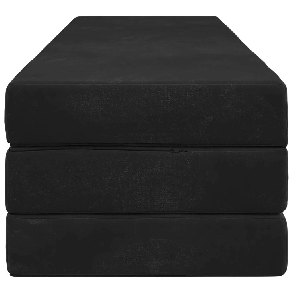 Divano Letto Pieghevole 200 x 67 x 45 cm Nero 900267