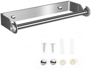 Sostegno per cucina in acciaio inossidabile 304 - Montaggio a parete - Multifunzionale - Sostegno appeso - Resistente alle abrasioni - Impermeabile - Sostegno per asciugamani in carta