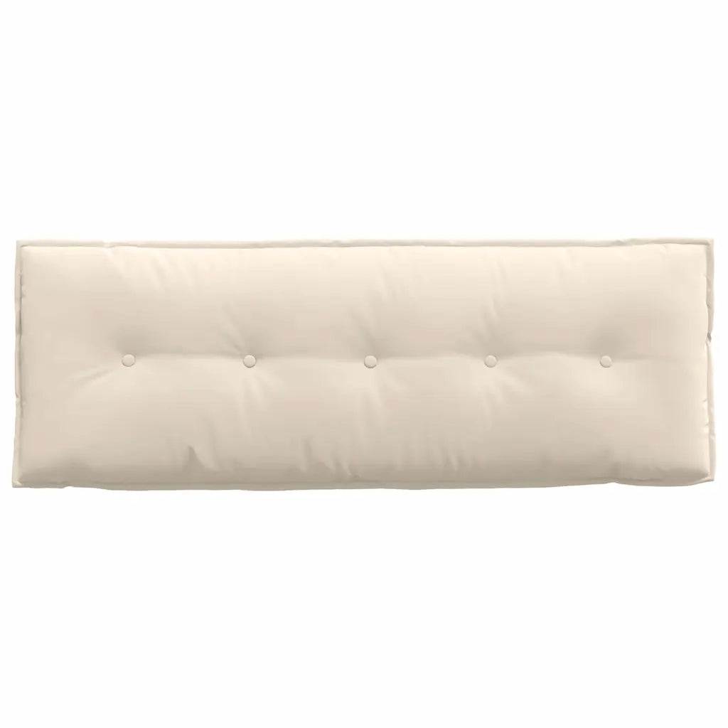 Cuscino per Schiena Beige 140 x 50 cm Tessuto in Microfibra 42014864