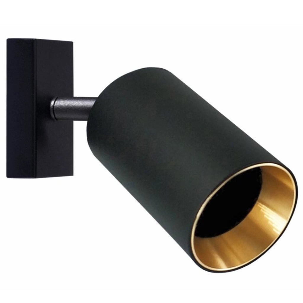 Lampada parete/soffitto 1xGU10 nero oro MARIBEL Polux