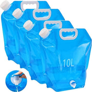 Jerrycan Opvolutileabile 10 Litri - 4 Pezzi - Blu-Bianco
