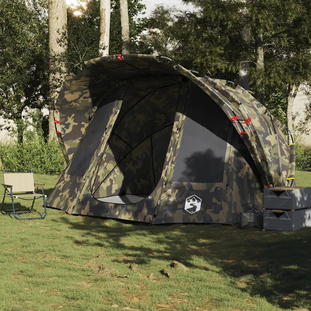 Tenda da Pesca per 5 Persone Mimetica Impermeabile