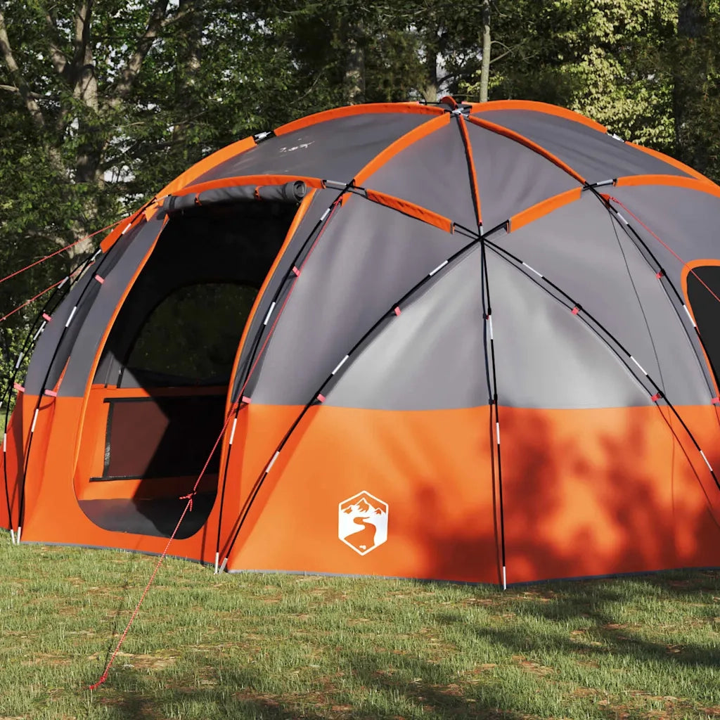Tenda a Cupola Grigio e arancione 475 x 475 x 235 cm taffet¨¤