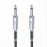 Trade Shop - Cavo Collegamento 2 Jack Da 6.5 Mm Mono 3mt Cavo Microfono Audio Stereo Jjack-02 -