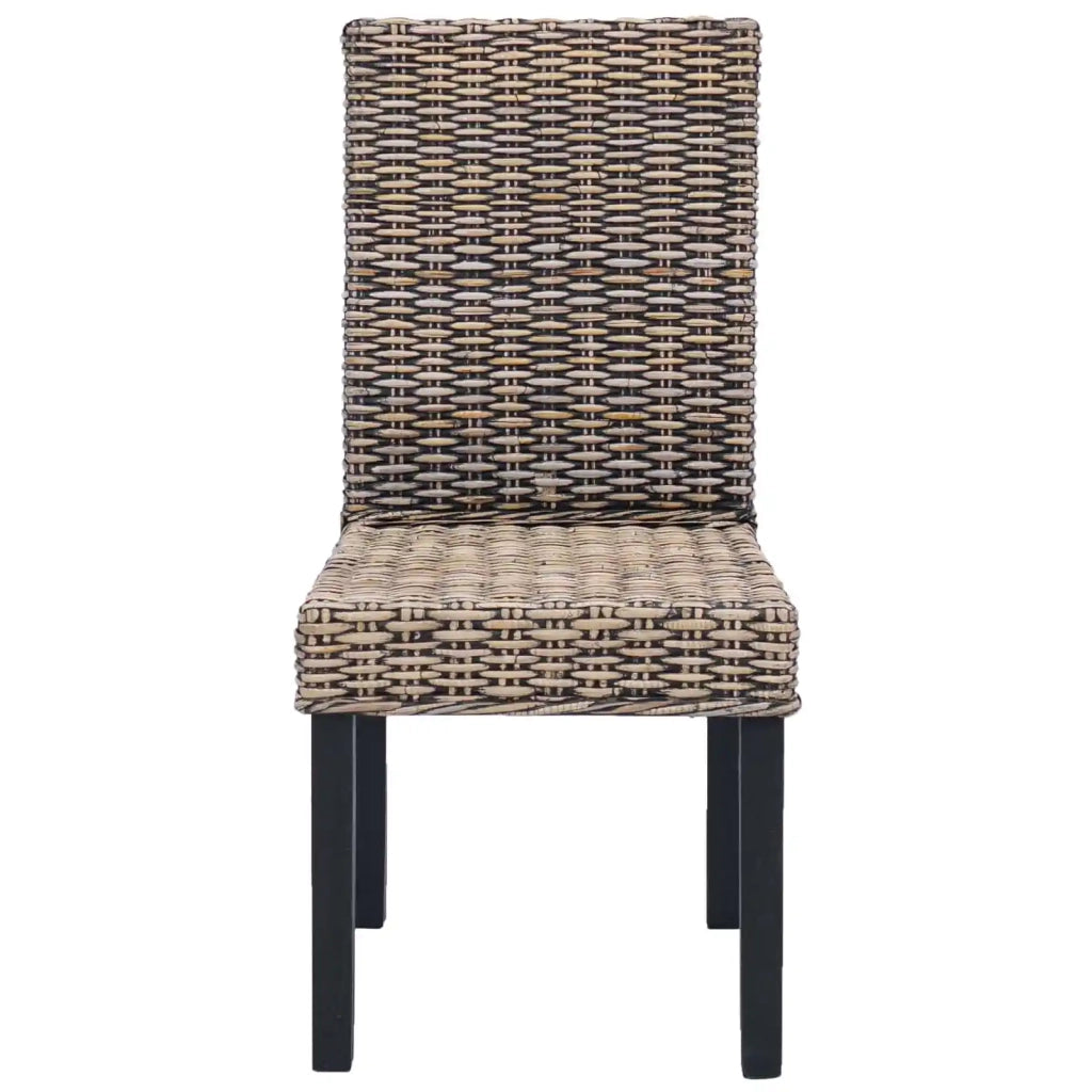 Sedia da pranzo 2 pcs Nero Lavato 45 x 54 x 93 cm 42012421