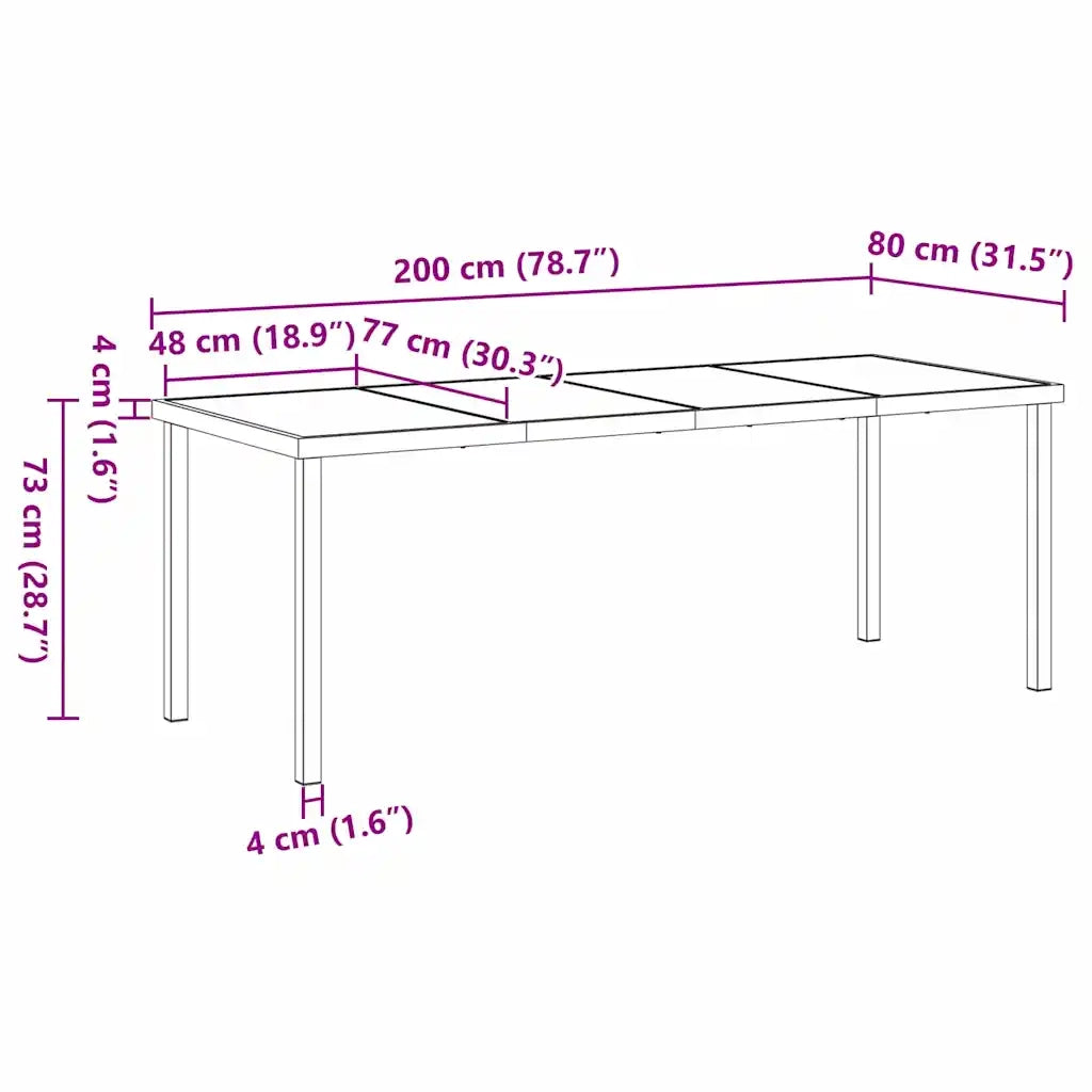 Set da Pranzo per Giardino 9 pcs Grigio chiaro polyrattan 3380736