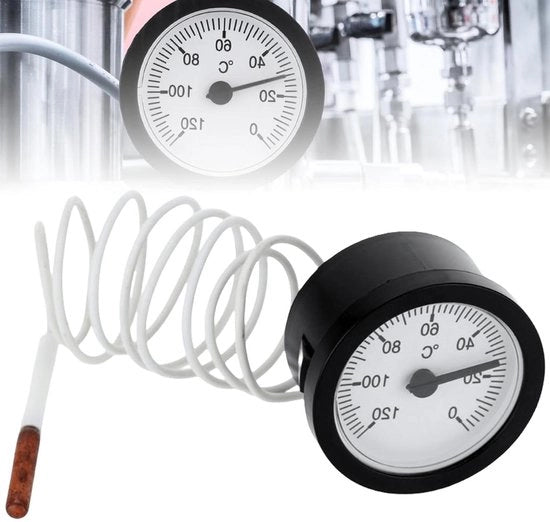 Termometro a Capillarità Portatile per Misurare Gas, Liquido e Vapore - 0-120 °C