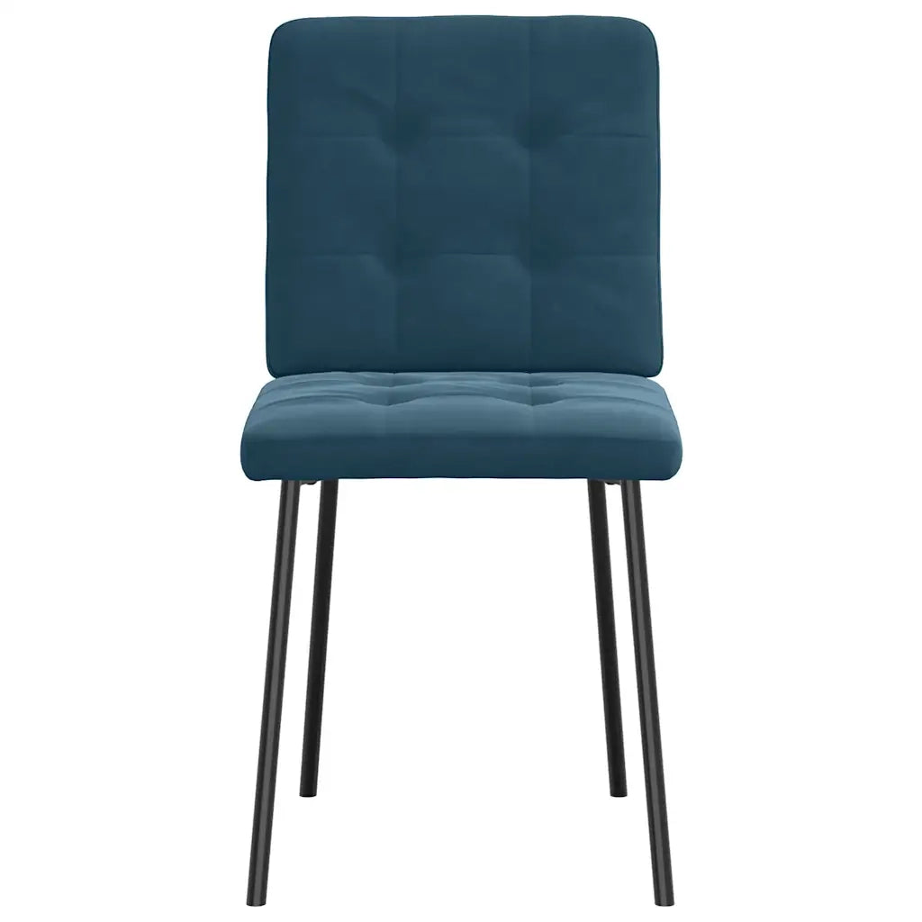 Sedie da Pranzo 2 pz Blu in Velluto 4101067