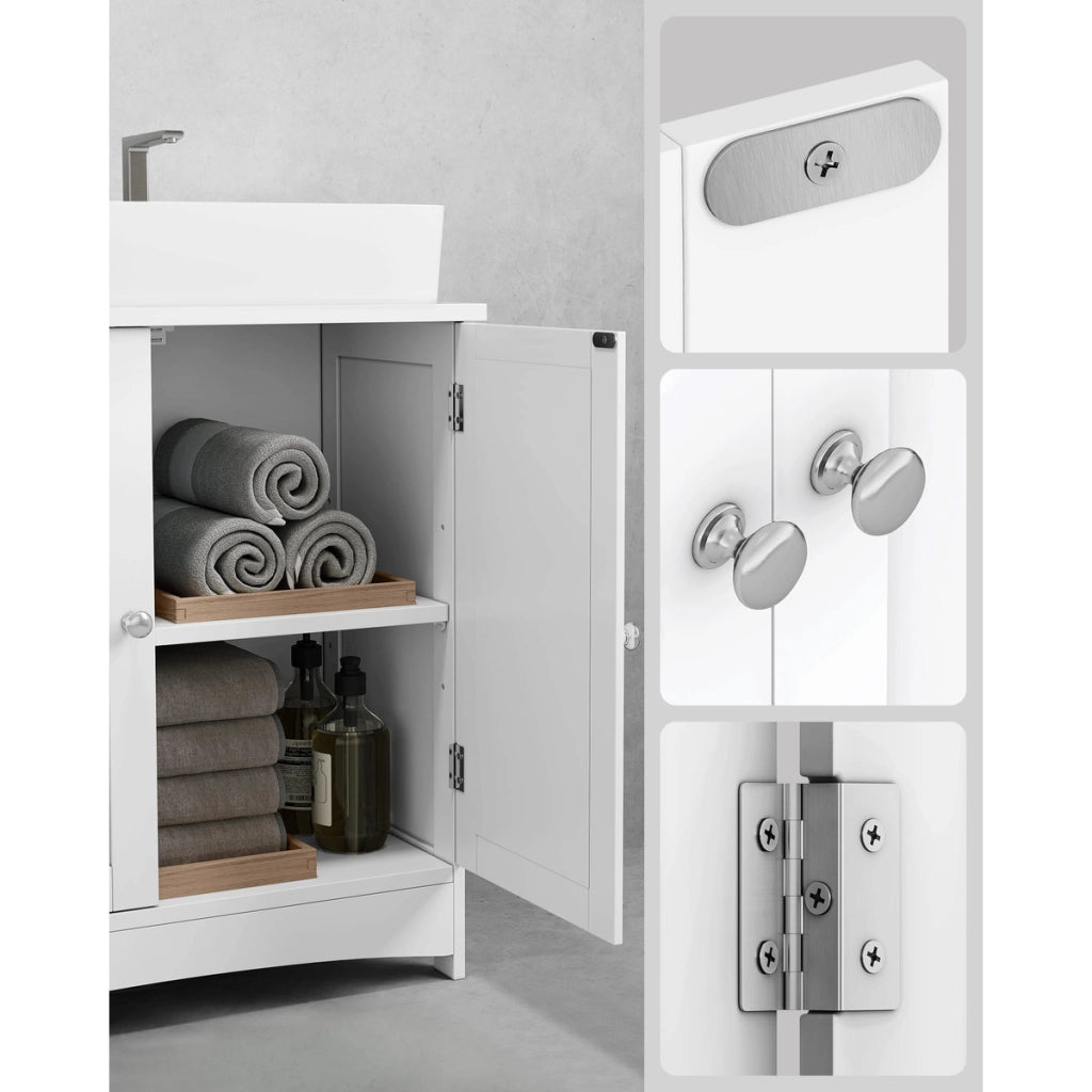 Mobile sottolavabo bianco in stile scandinavo