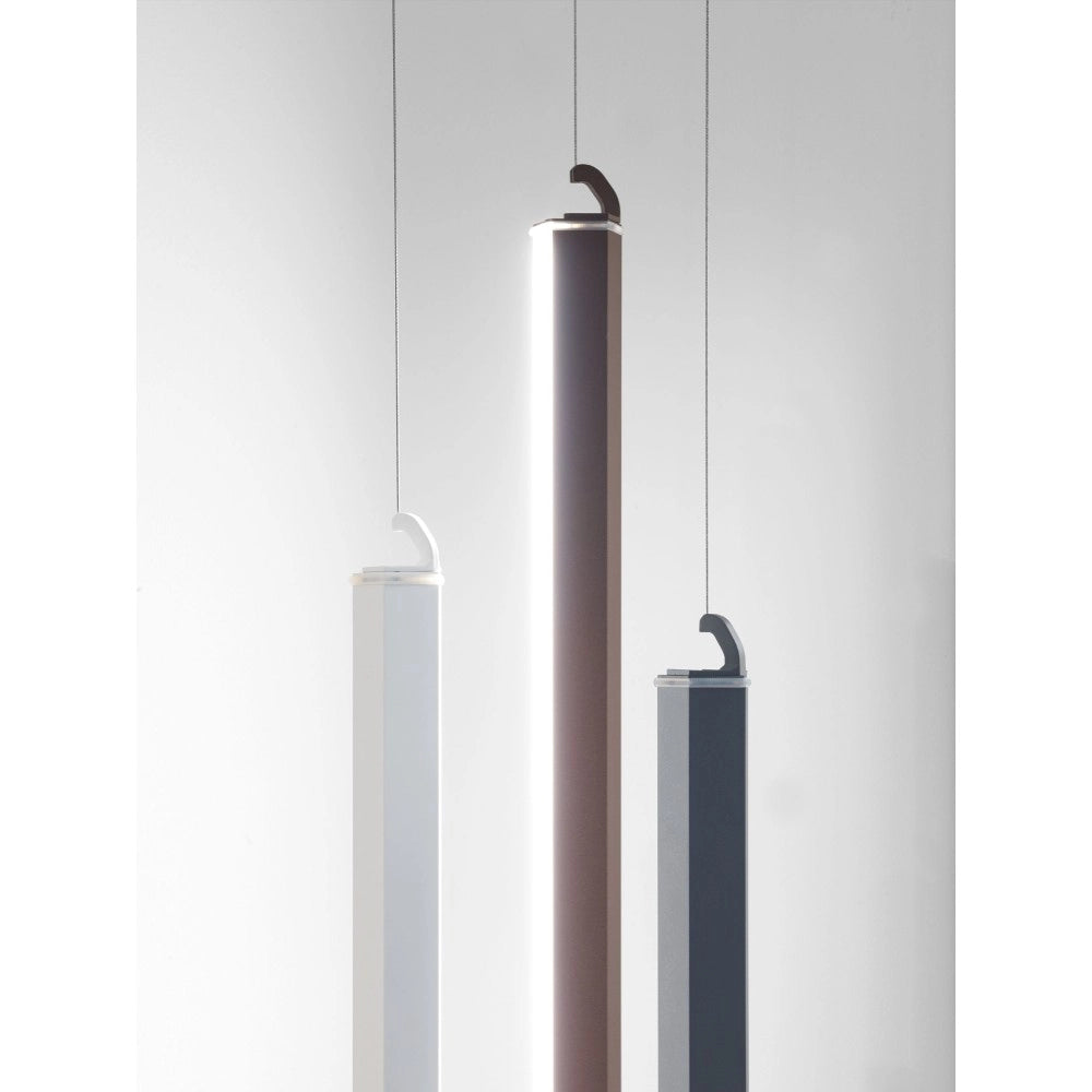 Pencil staffa sospensione verticale Zafferano - Accessorio lampada a sospensione Corten