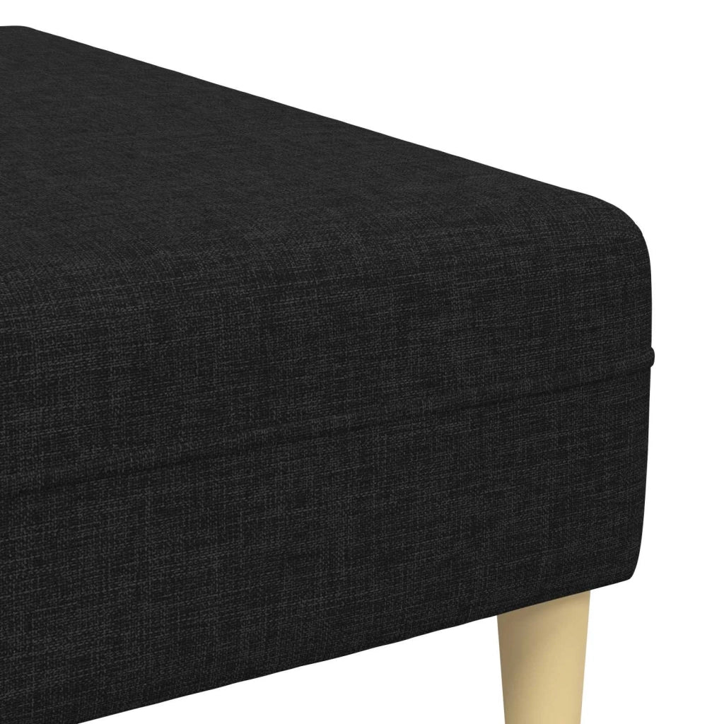 Divano per Soggiorno 3 pcs Nero Poliestere 3335114