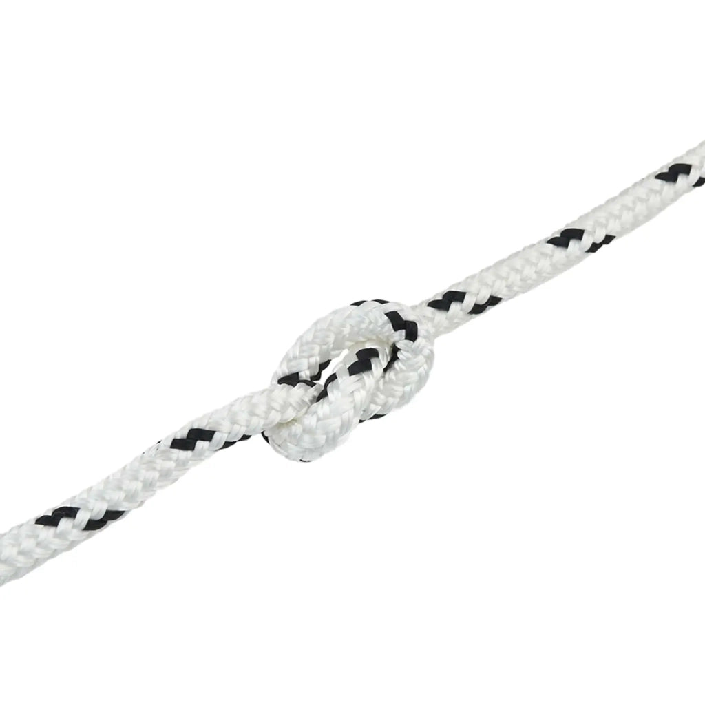 Corda da Barca 6 m 1 Bianco e Nero Poliestere 42029751