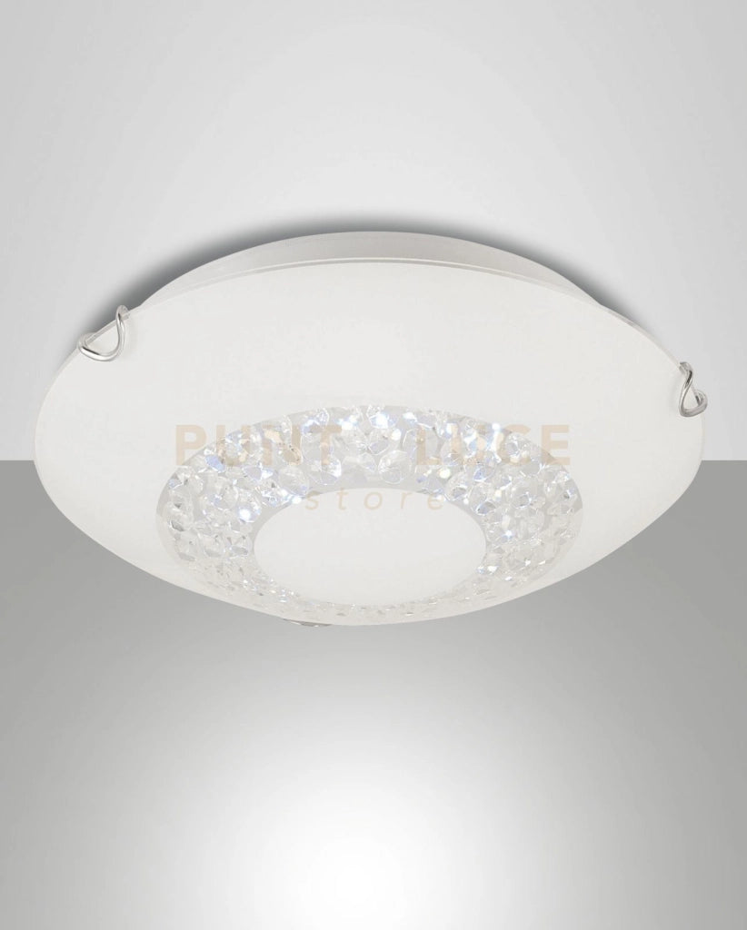 MOMO PLAFONIERA BIANCA 3000K 12W 160LM D.30 3334-61-102