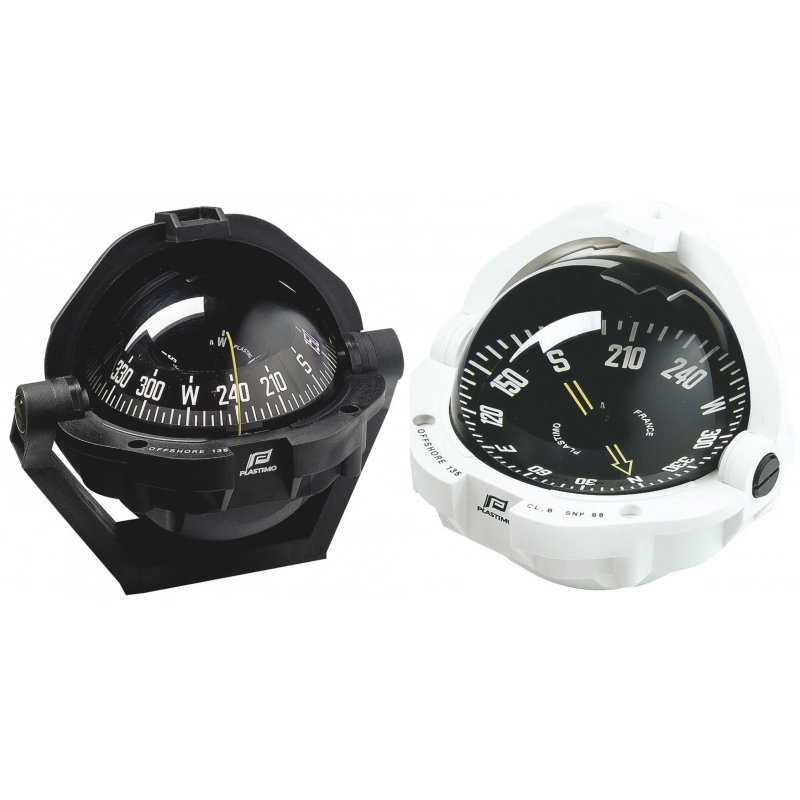 BUSSOLA OFFSHORE 135 NERA BLACK COMPASS WITH BLACK CONICAL CARD