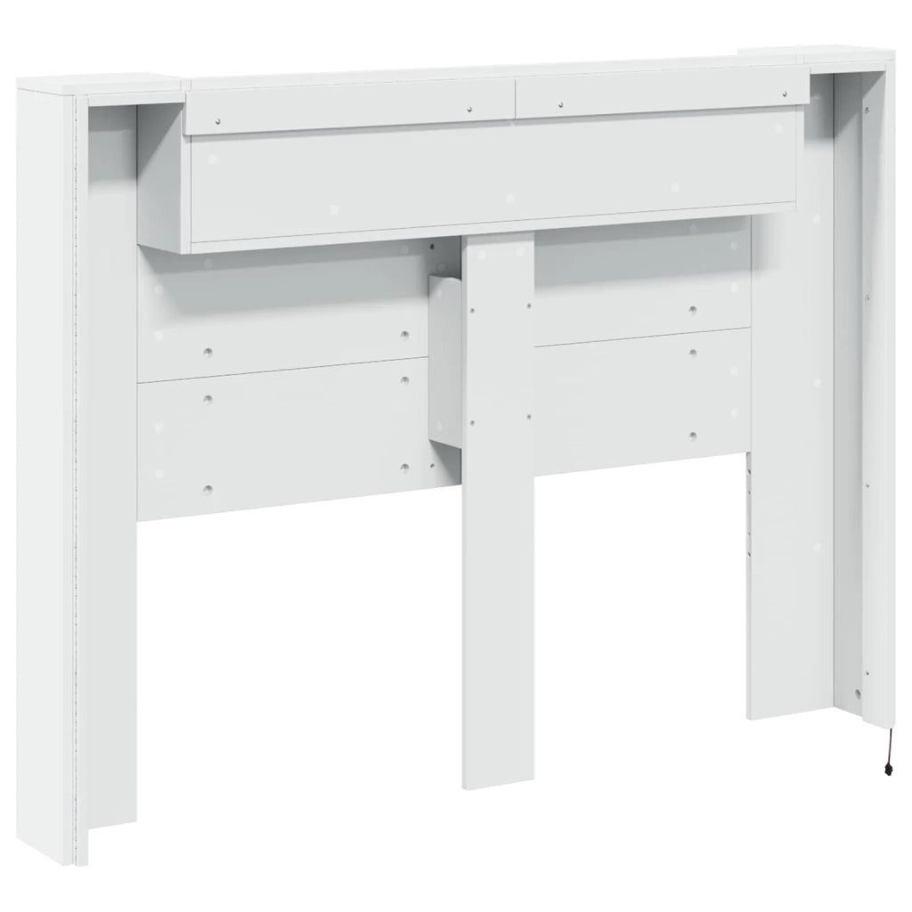 Testata con Mobile e LED Bianco 140 x 16,5 x 103,5 cm 8006538