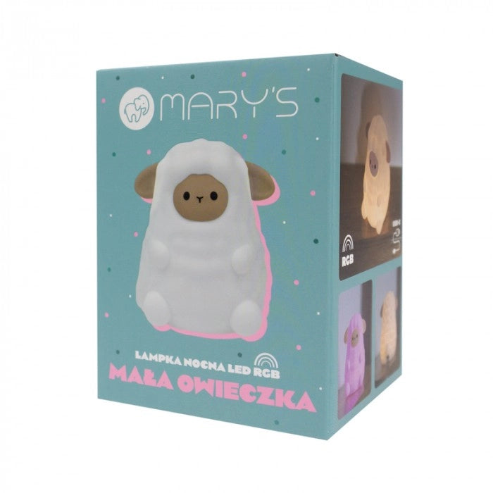 Mary's Lampada notte Pecorella LED RGB con sveglia
