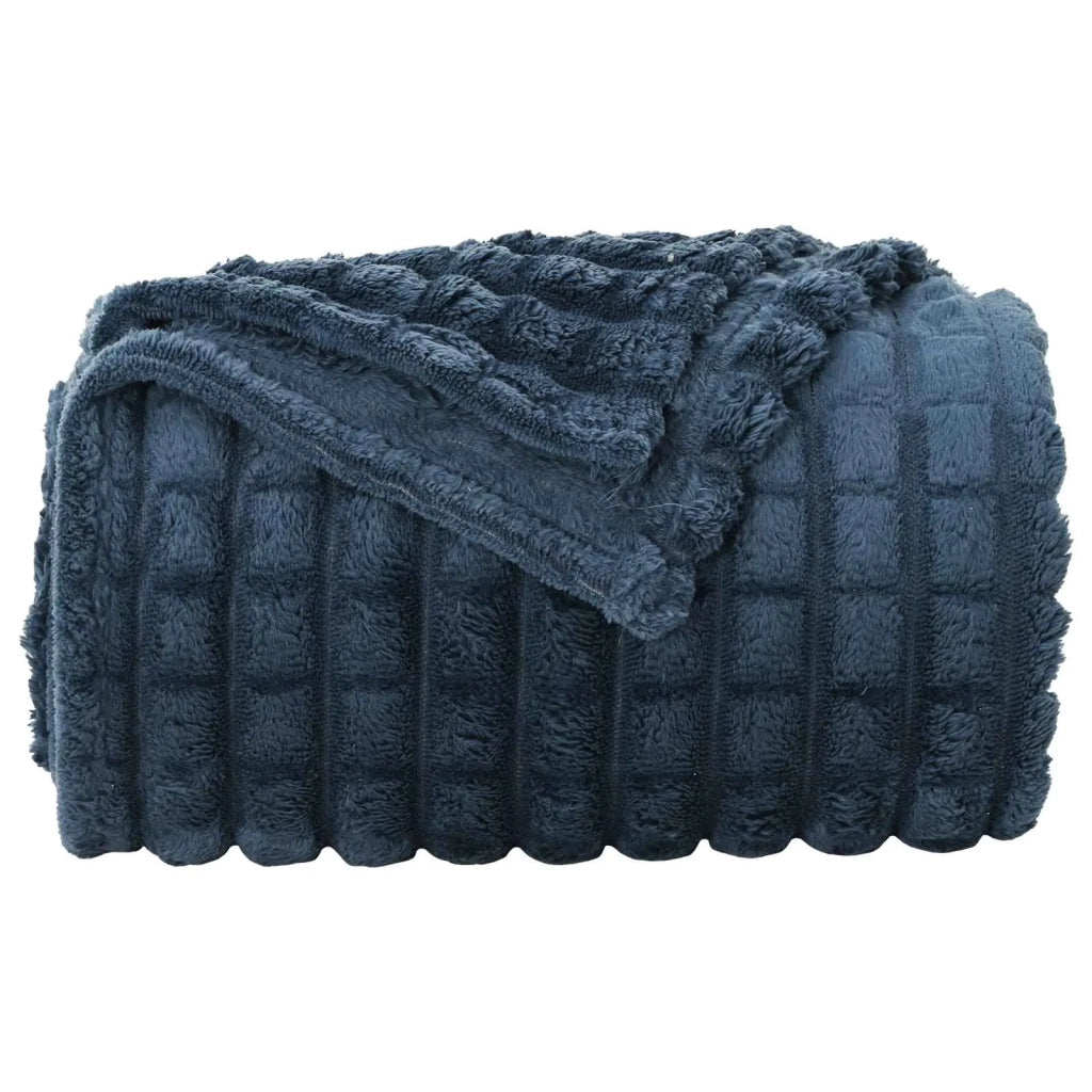 Coperta Blu navy 200 x 150 cm Panno 42016926