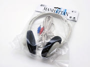 Cuffie Stereo PC con Microfono MANHATTAN Bianche SH-18B doppio Jack 3,5" - Chat Videocall