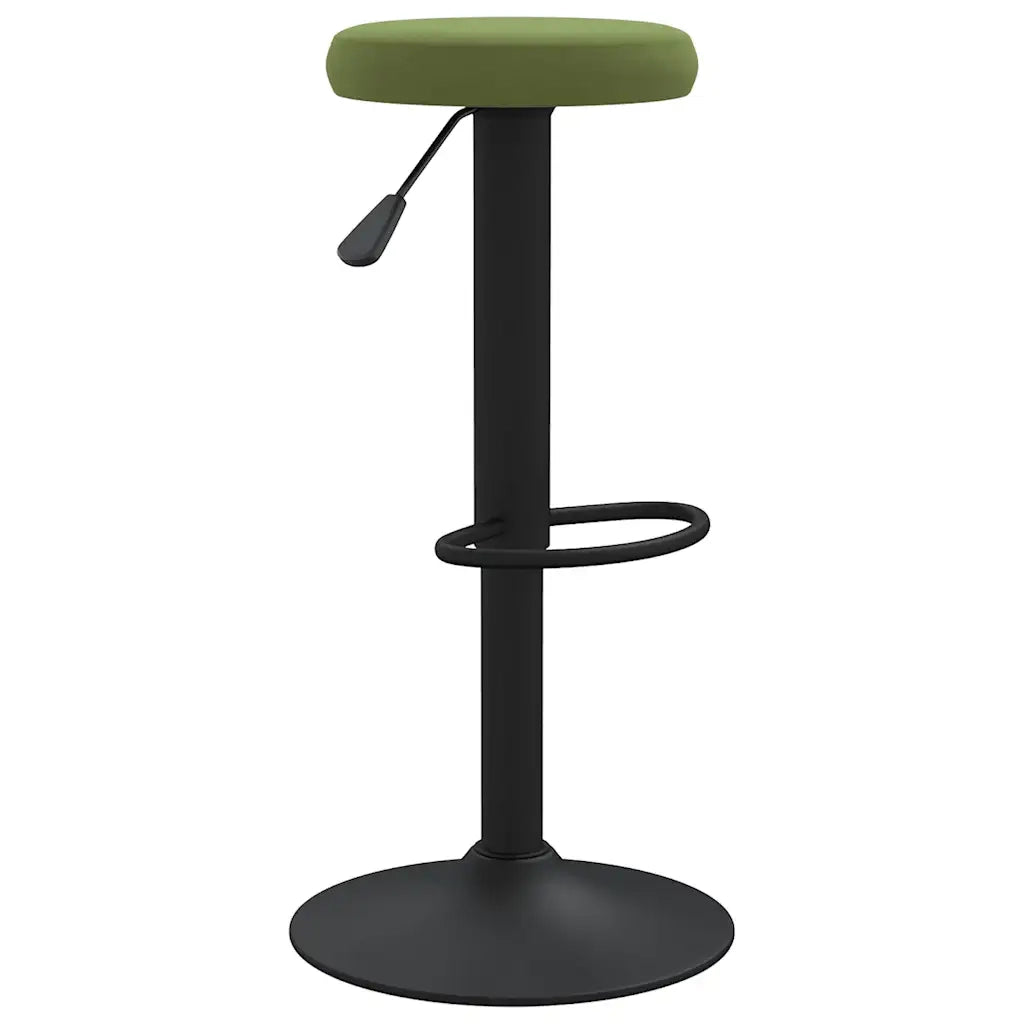 Sgabelli da Bar 2 pz Verde Chiaro in Velluto 333145