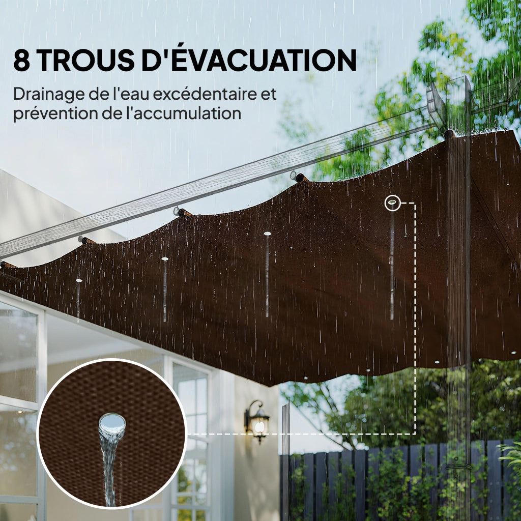 Tenda da Sole per Pergola ¨C Minimal ¨C Grigio 3x2 m