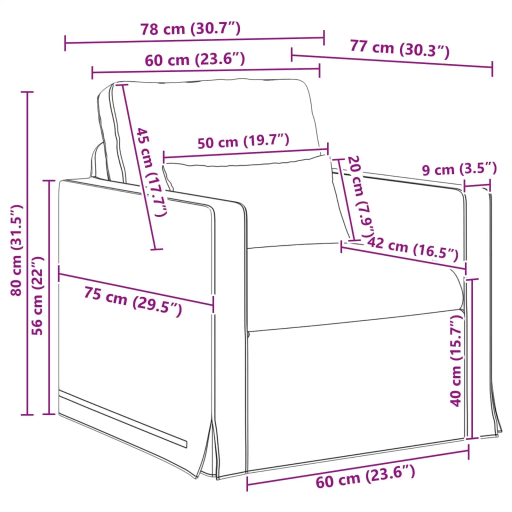 Set di divani 2 pcs Talpa 198 x 78 x 80 cm Tessuto 3407585