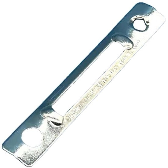 Slottino di sicurezza per porte - Piastra di chiusura per serratura a vite - Slot per porta in alluminio - Duraturo - Facile da installare - Design elegante (77 x 12,5 mm)