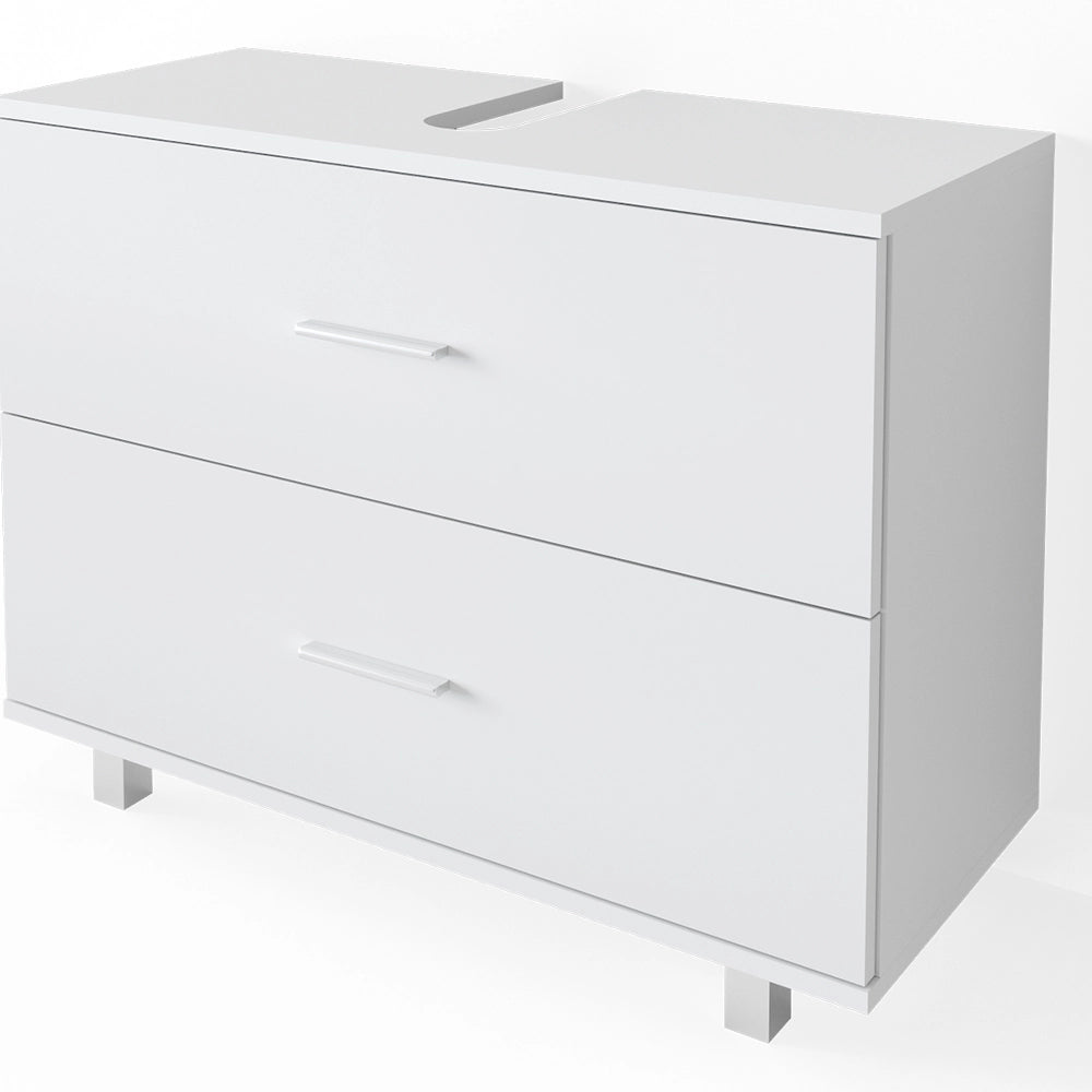 Vicco Set mobili bagno Bianco 2 parti, mobile base 80 cm
