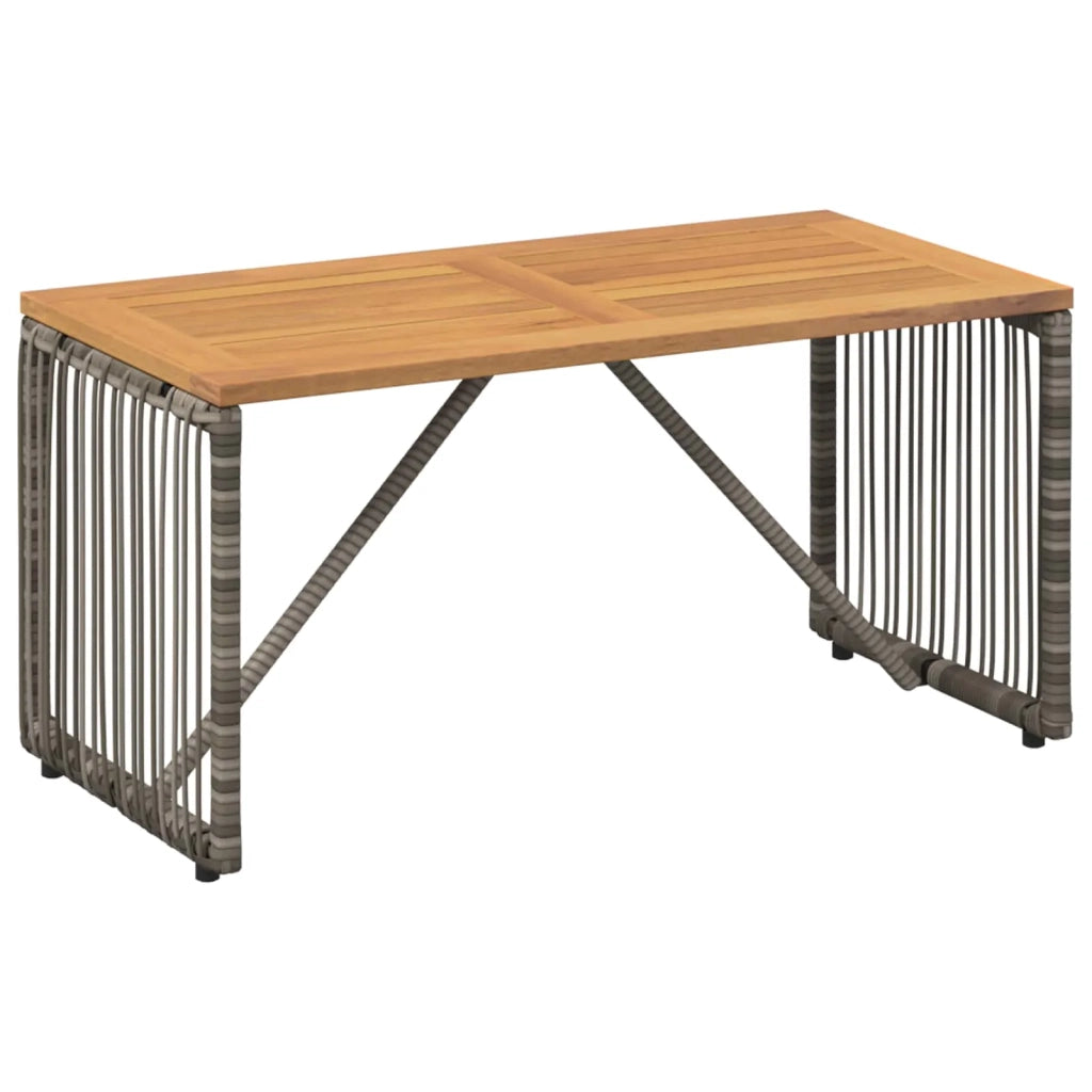 Set di Mobili da Esterno 9 pcs Grigio e Grigio Scuro polyrattan 42025149