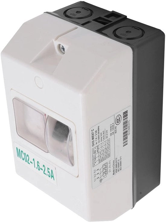 Interutenti - Interruttore di protezione per motori - Impermeabile - Installazione facile - 220V/380V - Protezione per motori asincroni - Sicurezza garantita