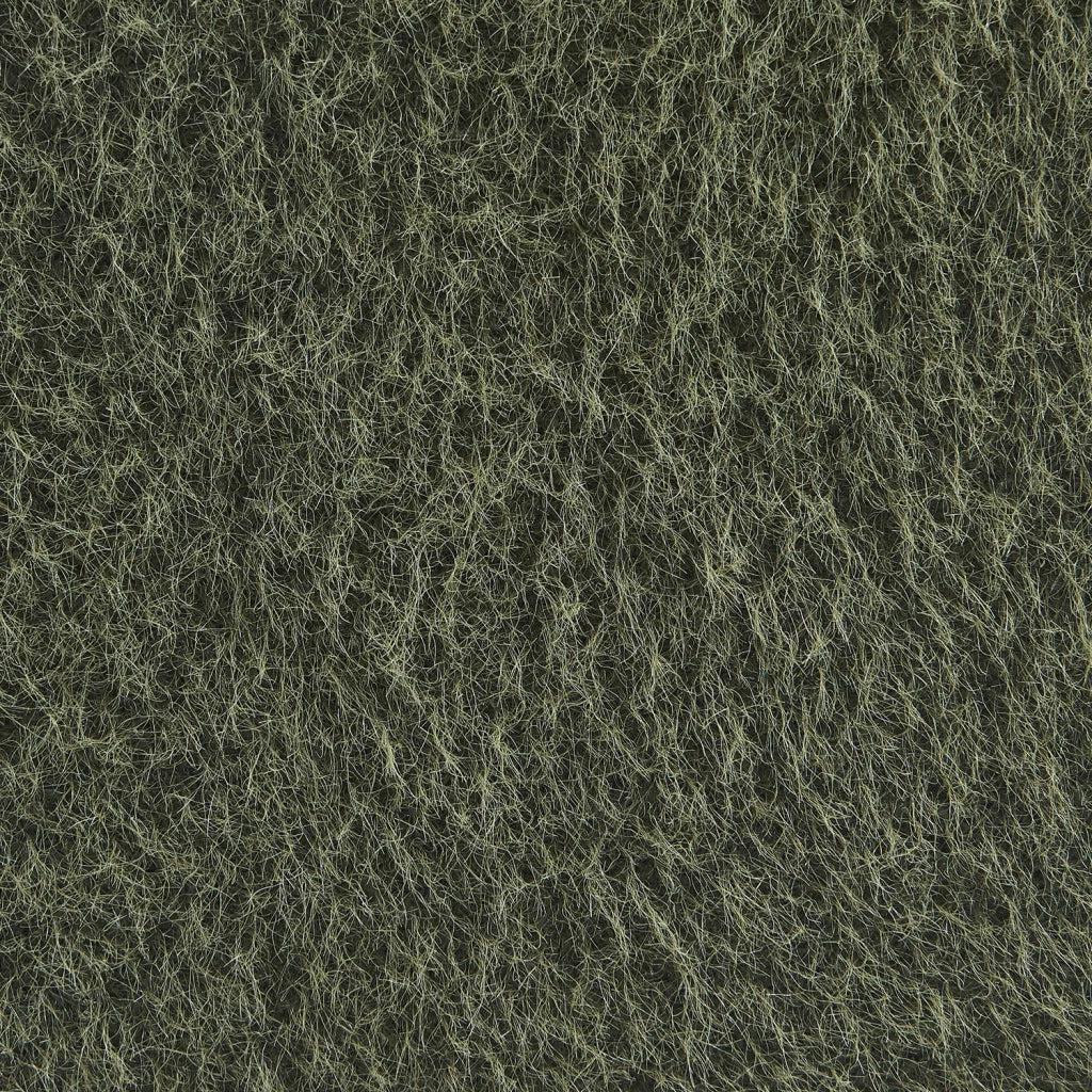 Divano modulare tessuto effetto alpaca, 3 posti, verde kaki